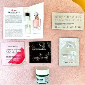 Set of 6 high-end samples and minis, including Dr. Jart Cicapair Tiger Grass